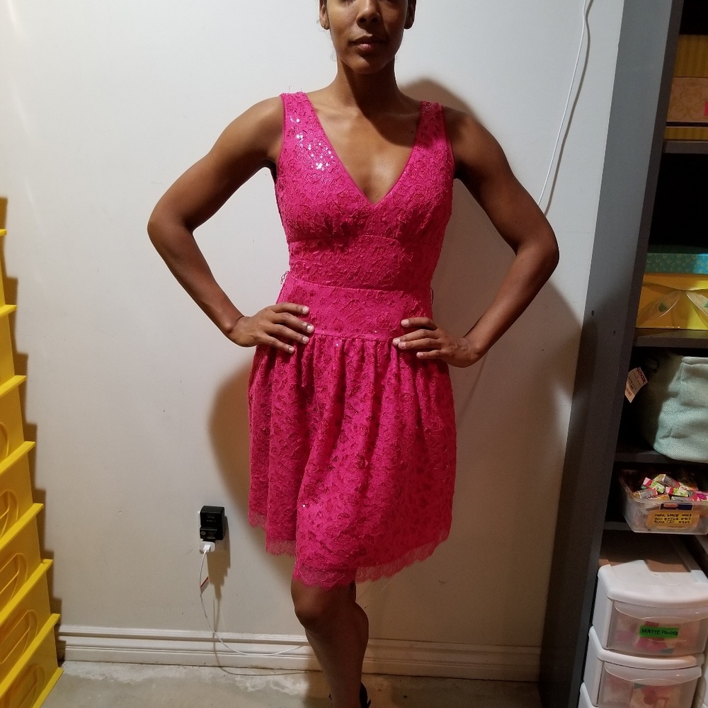 Fuschia bcbg cocktail dress